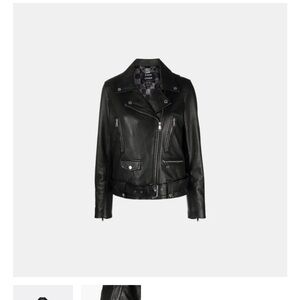 Sleek Black Leather Jacket for Women